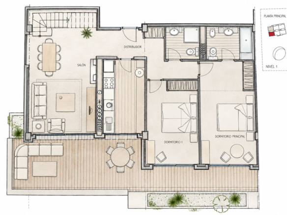 Penthouse for sale in Málaga